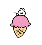 うさぎと夏と食べ物と（個別スタンプ：19）