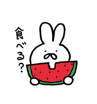 うさぎと夏と食べ物と（個別スタンプ：23）