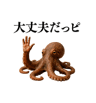 【爆笑★ネタ】リアルな「タコ」だっピ（個別スタンプ：24）