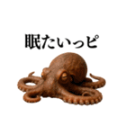 【爆笑★ネタ】リアルな「タコ」だっピ（個別スタンプ：25）