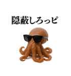 【爆笑★ネタ】リアルな「タコ」だっピ（個別スタンプ：34）