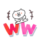 見やすい☆ゆるクマさんのでか文字だよ（個別スタンプ：32）
