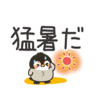 夏のデカ文字★もこぺんぎん（個別スタンプ：12）