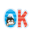 夏のデカ文字★もこぺんぎん（個別スタンプ：24）