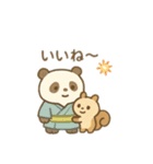 可愛い動物の夏お祭り＆花火 日本語（個別スタンプ：8）