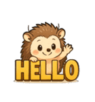 ビビりハリネズミ＊ピリ日常スタンプ2（個別スタンプ：1）