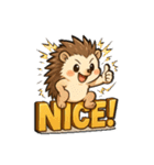 ビビりハリネズミ＊ピリ日常スタンプ2（個別スタンプ：5）