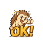 ビビりハリネズミ＊ピリ日常スタンプ2（個別スタンプ：6）