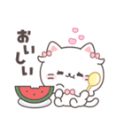 夏もかわいい全開♡ミルキちゃん（個別スタンプ：4）