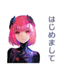 ロボ娘の感情学習スタンプ（個別スタンプ：12）