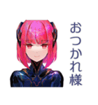 ロボ娘の感情学習スタンプ（個別スタンプ：14）