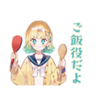旅行計画チェック★使いやすい女の子（個別スタンプ：8）