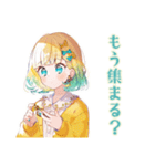 旅行計画チェック★使いやすい女の子（個別スタンプ：9）