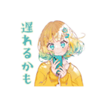 旅行計画チェック★使いやすい女の子（個別スタンプ：13）