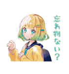 旅行計画チェック★使いやすい女の子（個別スタンプ：18）