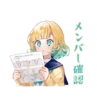 旅行計画チェック★使いやすい女の子（個別スタンプ：34）