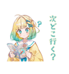 旅行計画チェック★使いやすい女の子（個別スタンプ：38）