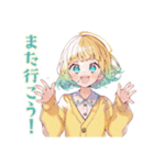 旅行計画チェック★使いやすい女の子（個別スタンプ：40）