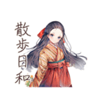 大正女学生の純文学な日々★（個別スタンプ：37）