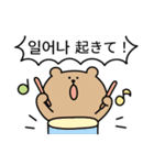真剣熊2 (日本語/韓国語)（個別スタンプ：1）