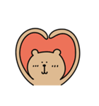 真剣熊2 (日本語/韓国語)（個別スタンプ：9）