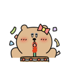 真剣熊2 (日本語/韓国語)（個別スタンプ：19）