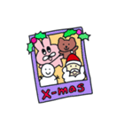 ピンクーとブクのクリスマス/韓国語-日本語（個別スタンプ：8）