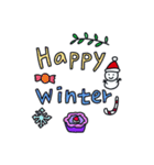 ピンクーとブクのクリスマス/韓国語-日本語（個別スタンプ：26）