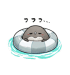 【夏】虚無かわいいアデリーペンギン（個別スタンプ：2）