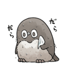【夏】虚無かわいいアデリーペンギン（個別スタンプ：5）