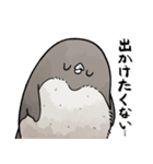 【夏】虚無かわいいアデリーペンギン（個別スタンプ：21）