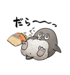 【夏】虚無かわいいアデリーペンギン（個別スタンプ：27）