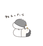 へんてこなべびペンギンの双子（個別スタンプ：4）