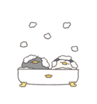 へんてこなべびペンギンの双子（個別スタンプ：9）