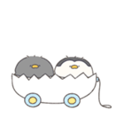 へんてこなべびペンギンの双子（個別スタンプ：12）