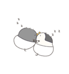 へんてこなべびペンギンの双子（個別スタンプ：14）