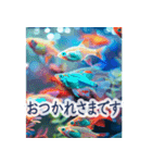 背景が動く▶︎美しいアクアリウム2✨日常（個別スタンプ：5）
