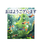 背景が動く▶︎美しいアクアリウム2✨日常（個別スタンプ：13）