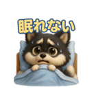 『自然災害時に！』3D黒ポメ（個別スタンプ：39）