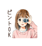 写真好きなふつうの女の子♡（個別スタンプ：27）