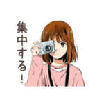 写真好きなふつうの女の子♡（個別スタンプ：34）