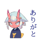 鬼娘の人間界おさんぽ日記（個別スタンプ：3）