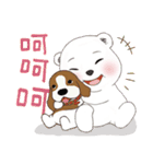 メンキュウくん(しろくま) 53 暖かい挨拶（個別スタンプ：19）