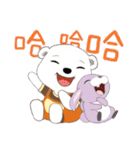 メンキュウくん(しろくま) 53 暖かい挨拶（個別スタンプ：22）