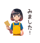 ママの連絡ノート風お返事（個別スタンプ：4）