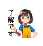ママの連絡ノート風お返事（個別スタンプ：6）