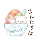しろくまポフ♡ゆる敬語（個別スタンプ：3）