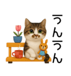 応援する猫さん✳︎デカ文字で伝わりやすい（個別スタンプ：28）