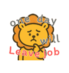 しんどいライオン (えいご)（個別スタンプ：7）