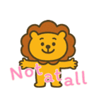 しんどいライオン (えいご)（個別スタンプ：22）